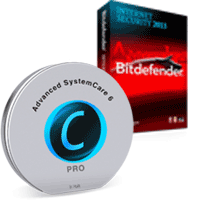 IObit Advanced SystemCare PRO Version 6 (1-Year 3-Users) FREE & BitDefender Internet Security (1-Year 3-Users)